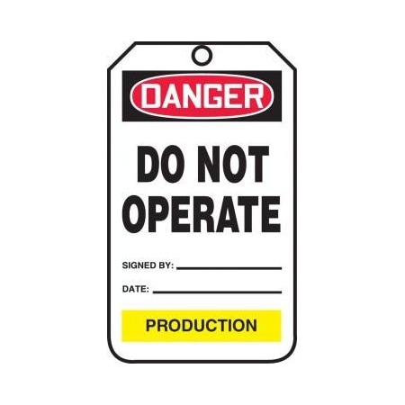 OSHA DANGER SAFETY TAG DO NOT TPM112PTM